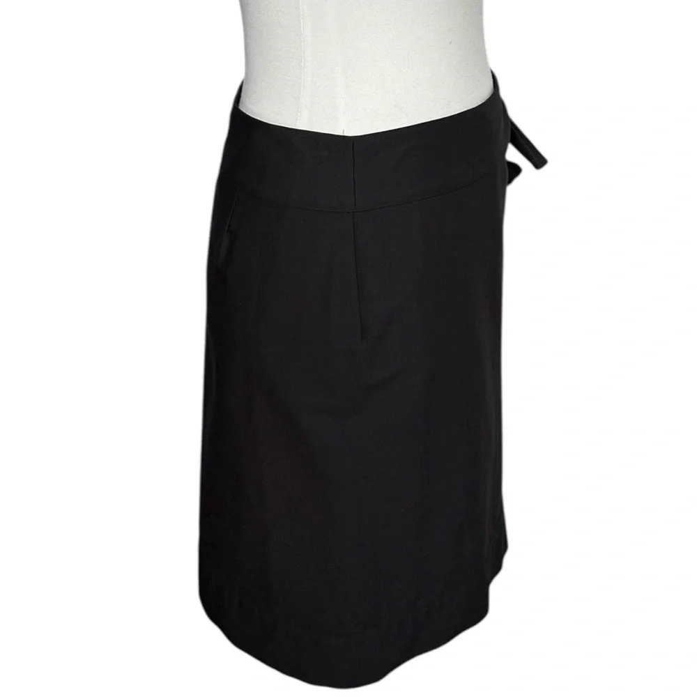 La‎ Perla Black Mini Wrap Skirt NWT Size 6